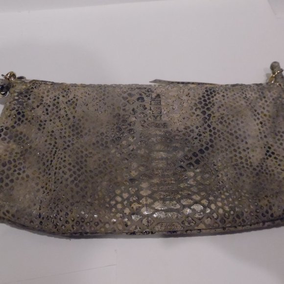 LOT 2: Elliot Lucca Rojo‎ Snakeskin Logo Crossbody Wristlet Bag Purse Wallet - Picture 5 of 10